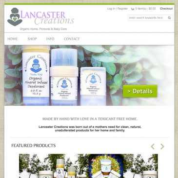 Website Design – Lancaster Creations